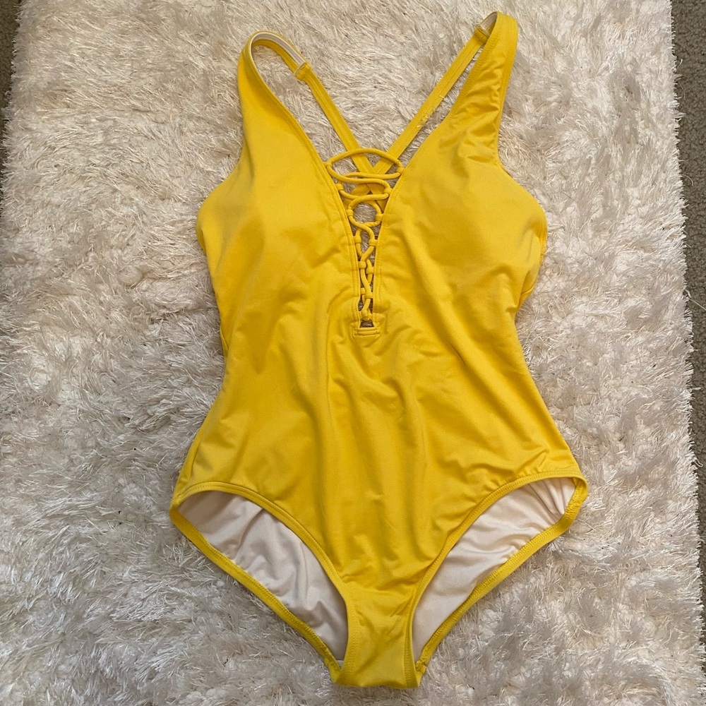 Yellow Micheal Kors one piece